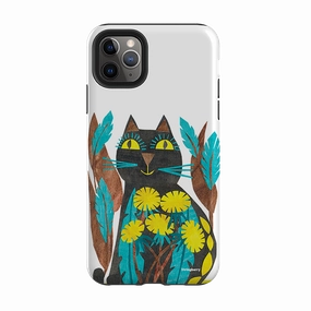 iPhone Tough Case - Folk Cat By Tracey English Premium Texture Layer Crystal Finish
