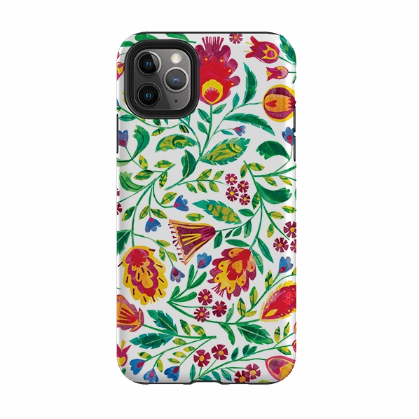 iPhone Tough Case - Folk Pattern By Tracey English Urban Accessory Matte Touch