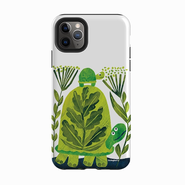 iPhone Tough Case - Folk Tortoise By Tracey English Creative Form