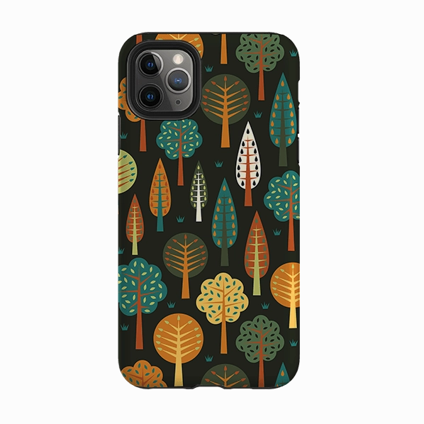 Rugged Detail Layer iPhone Tough Case - Forest Midnight By Suzy Taylor