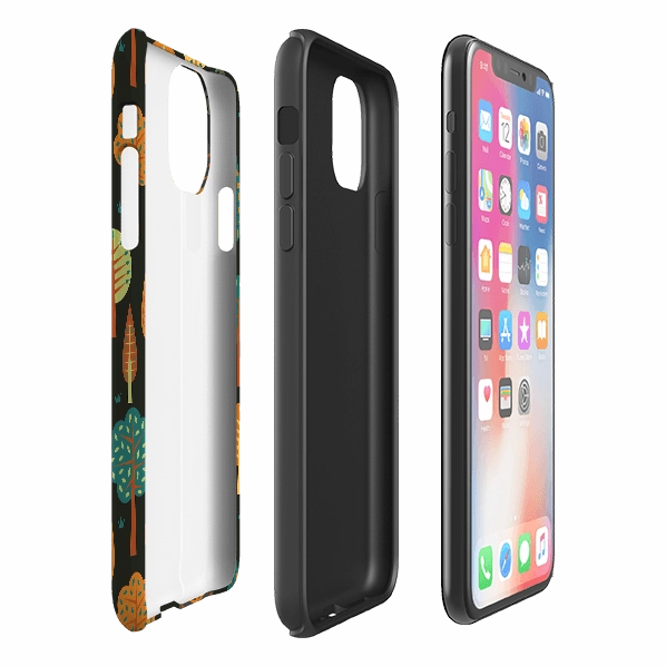 Soft Surface Polished Edge iPhone Tough Case - Forest Midnight By Suzy Taylor