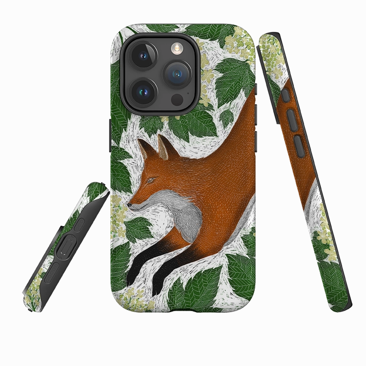 Recyclable Material Magnetic Mount iPhone Tough Case - Fox By Catherine Rowe