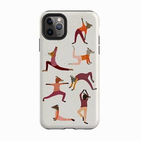 iPhone Tough Case - Fox Yoga By Katherine Quinn Classic Finish