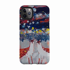 iPhone Tough Case - Foxey By Claire West Compact Shape Premium Detail Finish