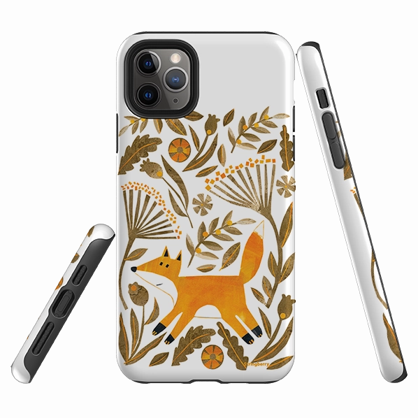 Polished Edge iPhone Tough Case - Foxie By Tracey English