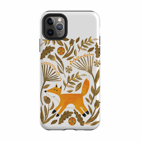 iPhone Tough Case - Foxie By Tracey English Lightweight Feel Clean Texture
