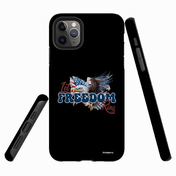 Soft edges Creative Design iPhone Tough Case - Freedom Ring