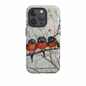 iPhone Tough Case - Frosted Branches By Maja Lindberg Shock Resistant Build Lightweight Build