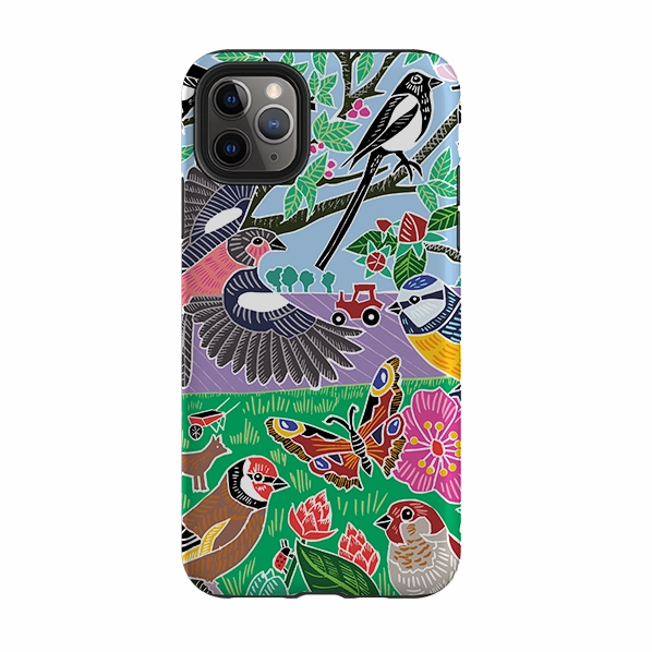 iPhone Tough Case - Garden Bird Jigsaw B By Kate Heiss Portable Grip Travel Companion