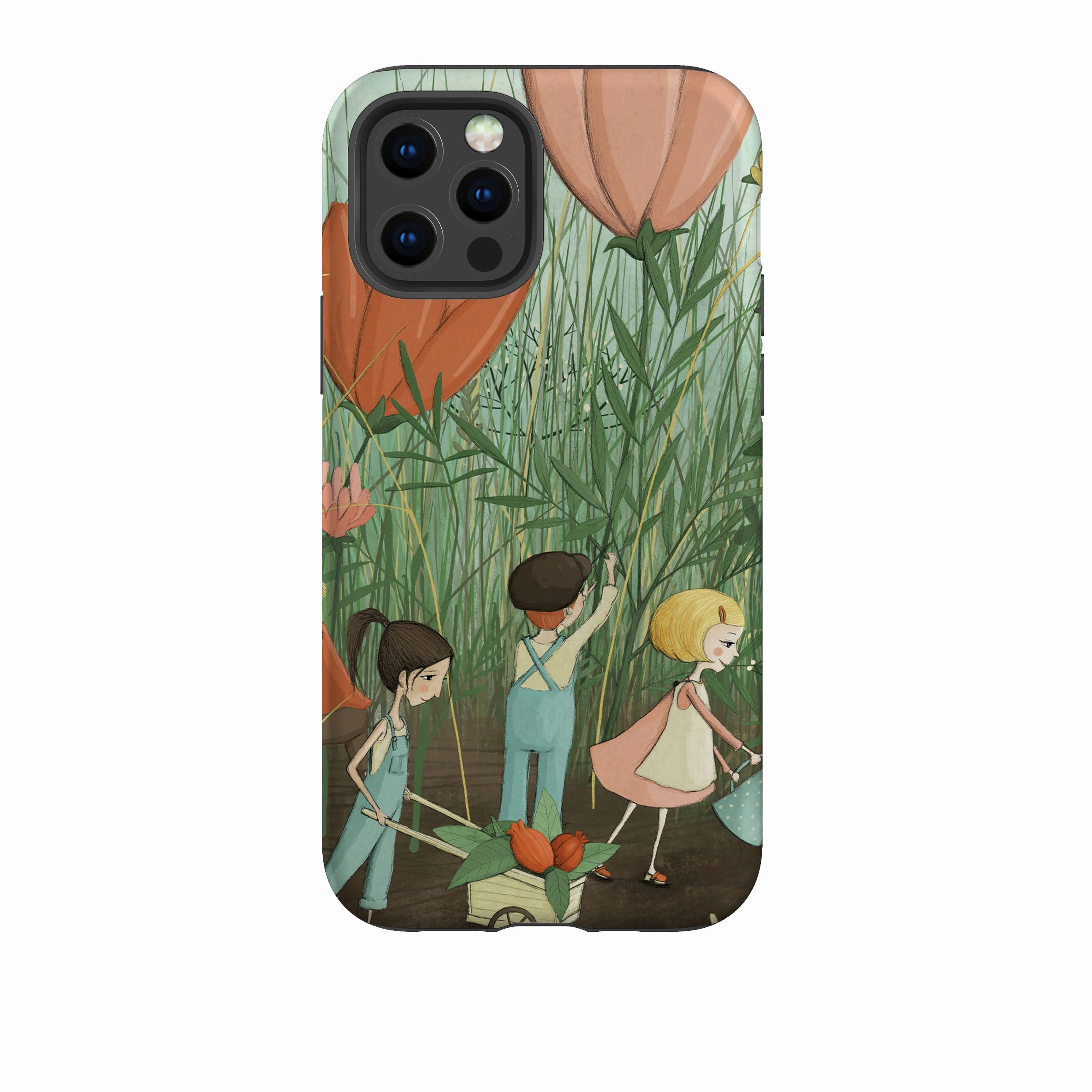 Scratch Barrier iPhone Tough Case - Garden Day By Maja Lindberg