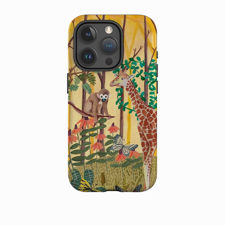 Matte Pattern iPhone Tough Case - Giraffe By Caroline Bonne Muller