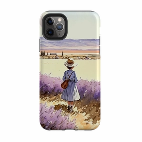 iPhone Tough Case - Girl In Fields Gloss Surface Layer Urban Accessory