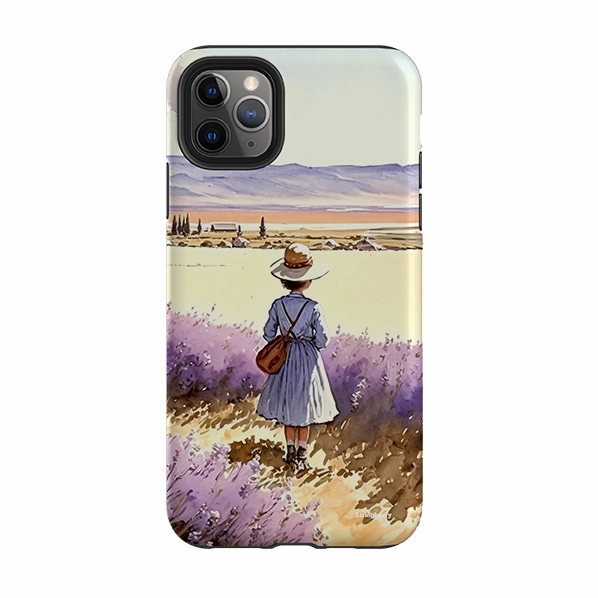 iPhone Tough Case - Girl In Fields Gloss Surface Layer Urban Accessory