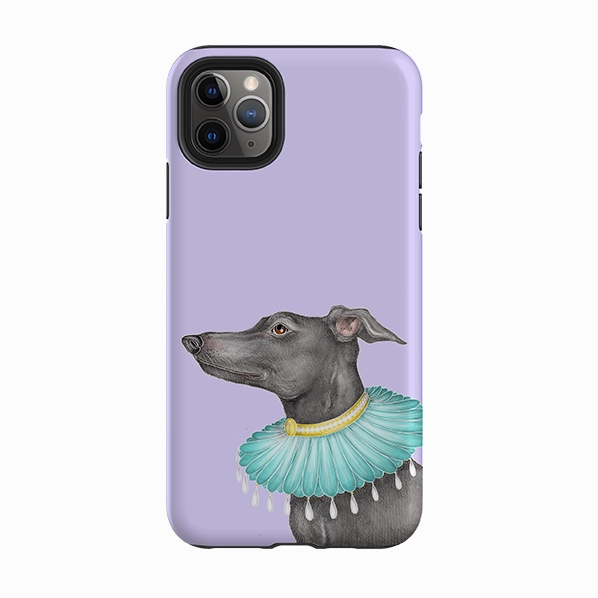 iPhone Tough Case - Greyhound By Catherine Rowe Durable Pattern Elegant Comfort