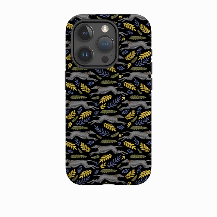 iPhone Tough Case - Greyhound Pattern By Catherine Rowe Refined Form