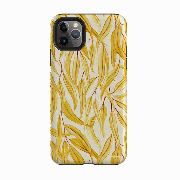 iPhone Tough Case - Gum Yellow By Katherine Quinn Premium Texture Layer Protective Detailing Edge