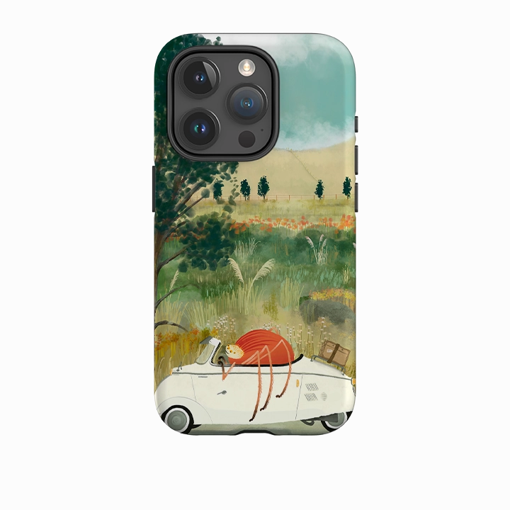 iPhone Tough Case - Happy Travels By Katherine Quinn Minimal Cover Hybrid Finish