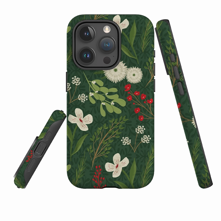 Protective Detailing Strong Shell iPhone Tough Case - Holiday Foliage By Abby Jacobs