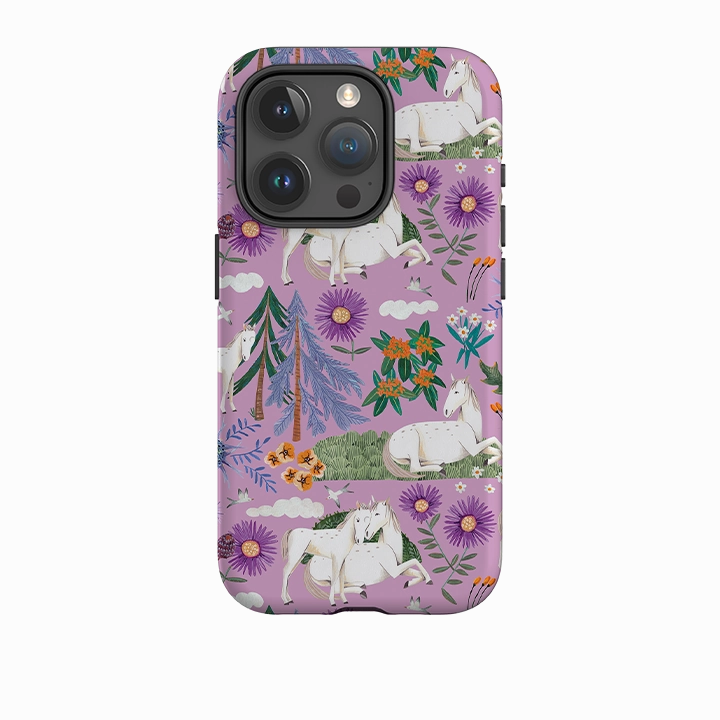 Protective Detail iPhone Tough Case - Horse Pattern By Caroline Bonne Muller