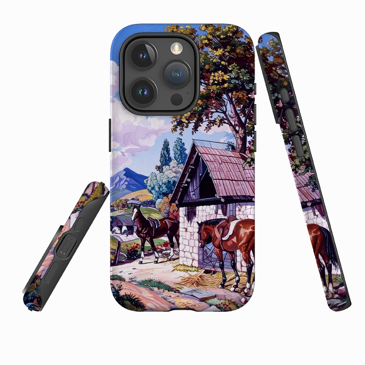 iPhone Tough Case - Horse Stables Luxury Feel