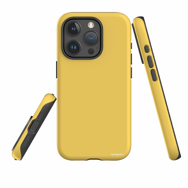 iPhone Tough Case - Houston Yellow Protective Look Flexible Fit
