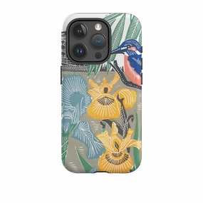 Hybrid Form iPhone Tough Case - Kingfisher At The Mill By Kate Heiss