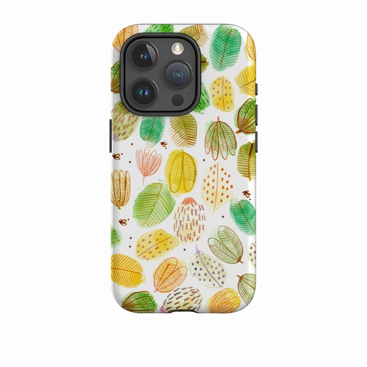 iPhone Tough Case - Leaves By Gabriela Larios Wear resistant