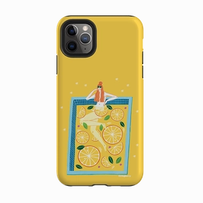 iPhone Tough Case - Lemonade By Madalina Andronic Patterned Design