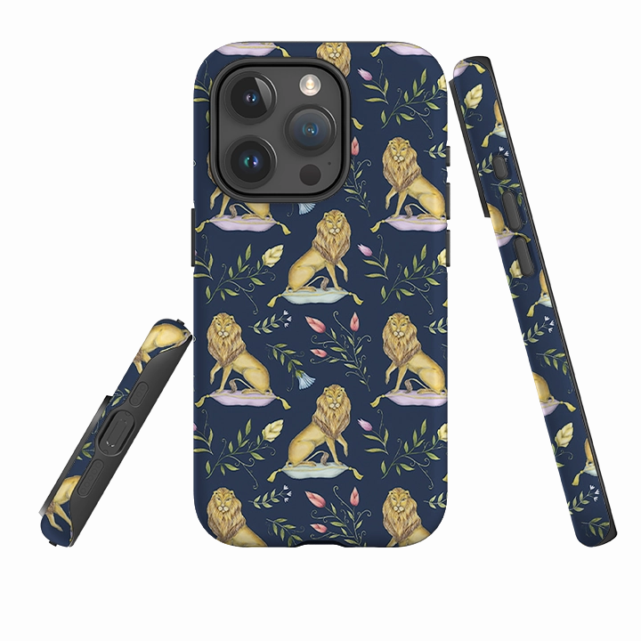 iPhone Tough Case - Leo Et Flores Navy By Catherine Rowe Modern Layer