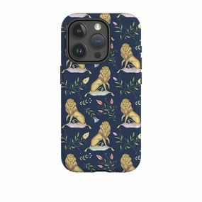 Protective Detail Stylish Shape iPhone Tough Case - Leo Et Flores Navy By Catherine Rowe