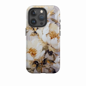 iPhone Tough Case - Linden Floral IV Raised Edges