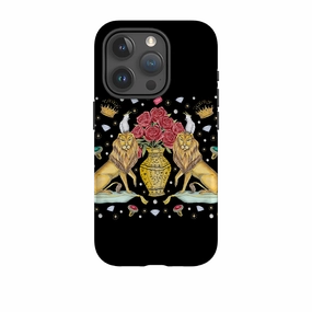 Tight Fit iPhone Tough Case - Lion And Vase By Catherine Rowe