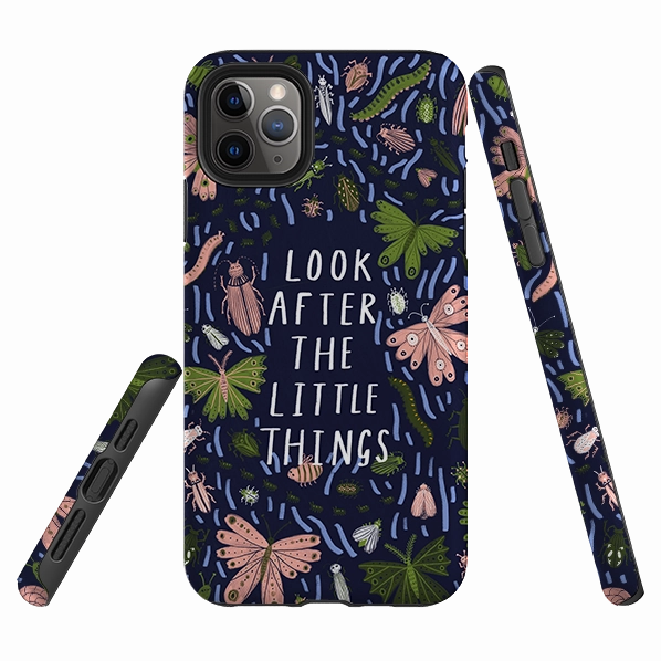 Classic Frame Scratch Resistant iPhone Tough Case - Little Things Blue By Lee Foster Wilson