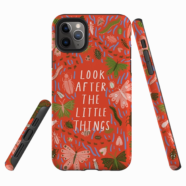 iPhone Tough Case - Little Things Orange By Lee Foster Wilson Protective Corner Flexible Pattern Layer