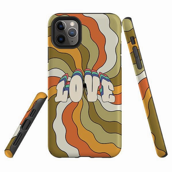 Minimal Pattern Texture iPhone Tough Case - Love B