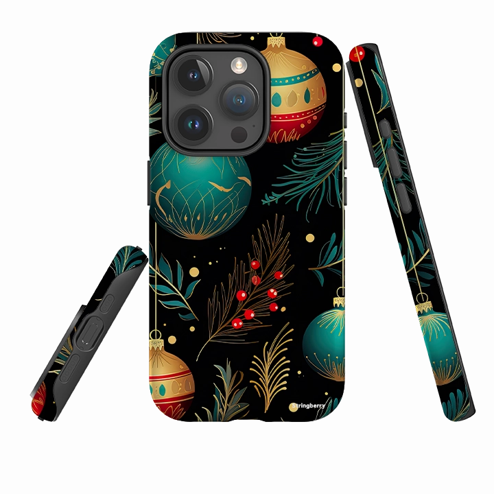 iPhone Tough Case - Magic Baubles Rugged Pattern Texture Desk Companion