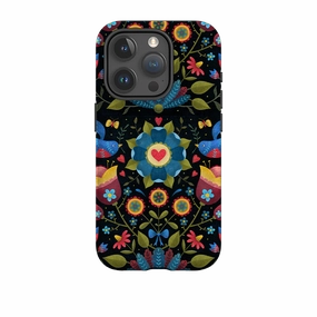 Durable Texture Build iPhone Tough Case - Magic Floral By Suzy Taylor