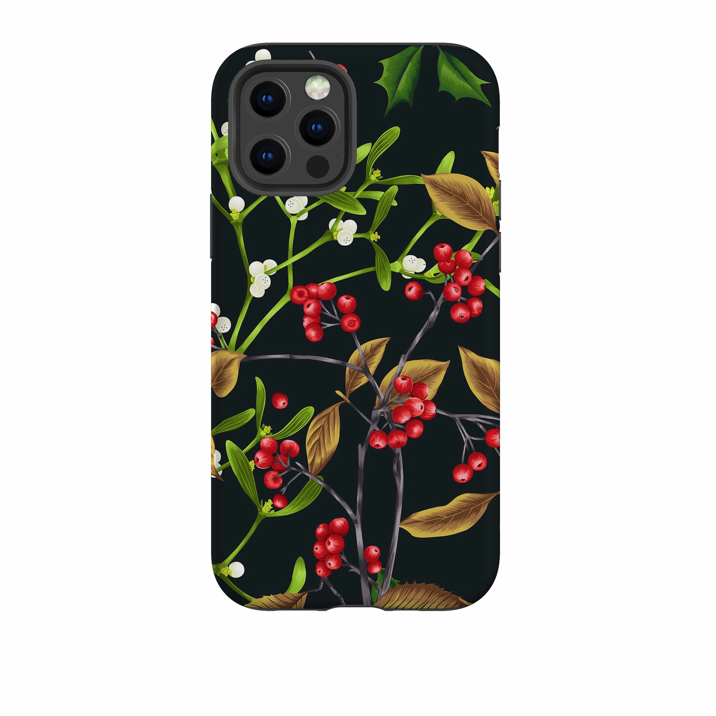 anti dust iPhone Tough Case - Magical Xmas Black