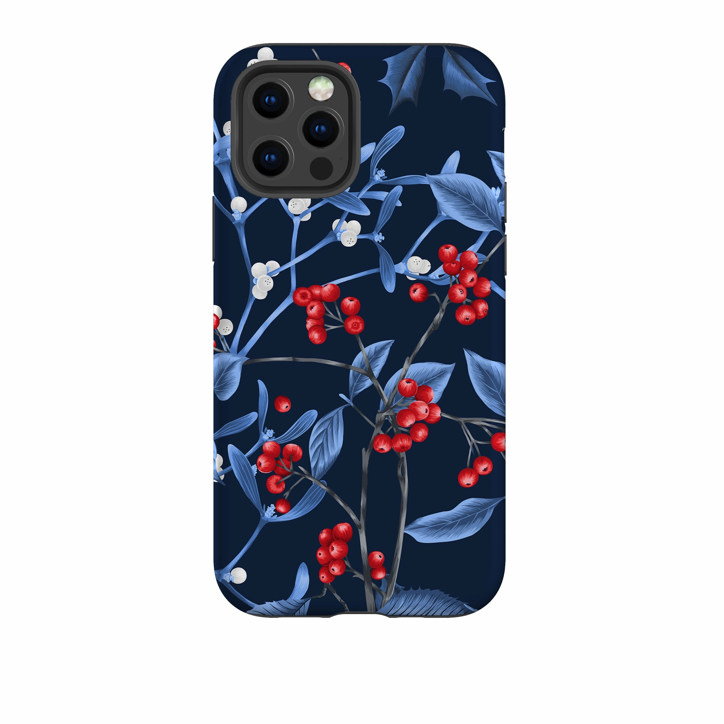 Travel Friendly iPhone Tough Case - Magical Xmas Blue