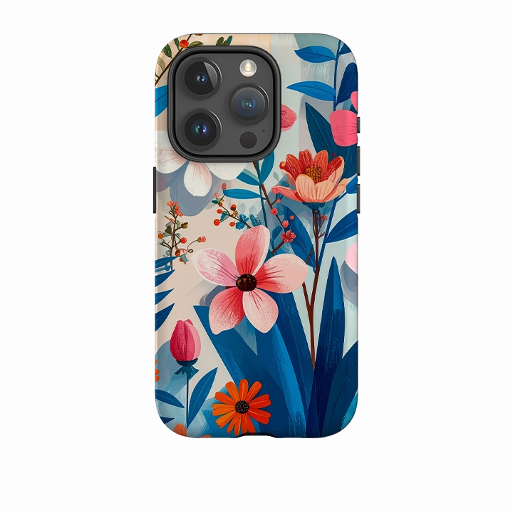 iPhone Tough Case - Maiden Floral Sleek Feel Premium Material