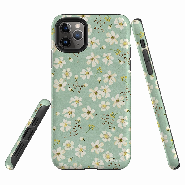 Daily Durability Shock absorption iPhone Tough Case - Manuka Floral By Katherine Quinn
