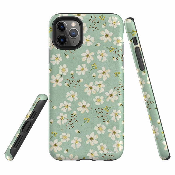 Rugged Detail Layer iPhone Tough Case - Manuka Floral By Katherine Quinn