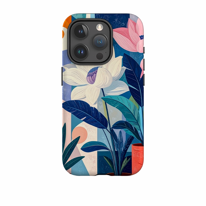 iPhone Tough Case - Mill Floral everyday elegance Textured Detail