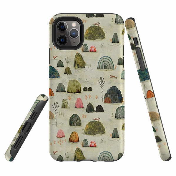 Simple Finish iPhone Tough Case - Mossy Hills By Katherine Quinn