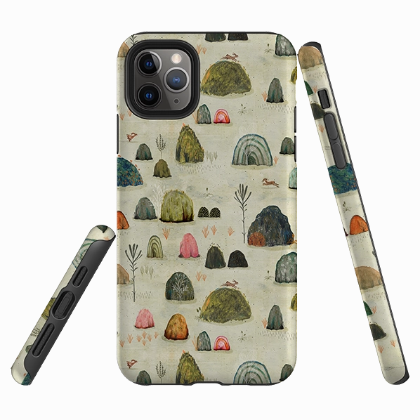 iPhone Tough Case - Mossy Hills By Katherine Quinn Rugged Texture Design