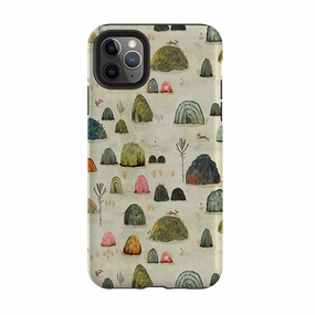 Protective Lining iPhone Tough Case - Mossy Hills By Katherine Quinn