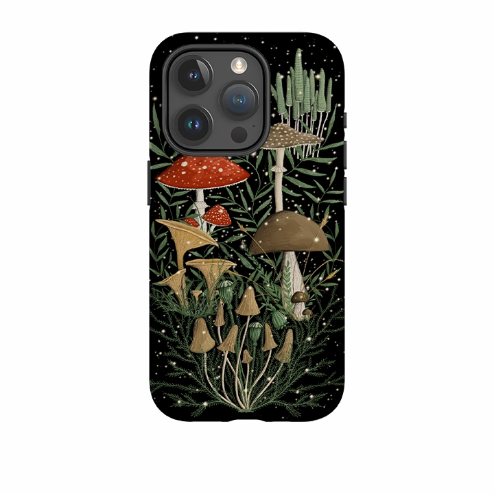 iPhone Tough Case - Mushroom Magic By Maja Lindberg Scratch Resistant
