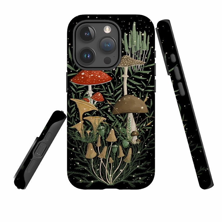 Refined Look Printed Artwork iPhone Tough Case - Mushroom Magic By Maja Lindberg