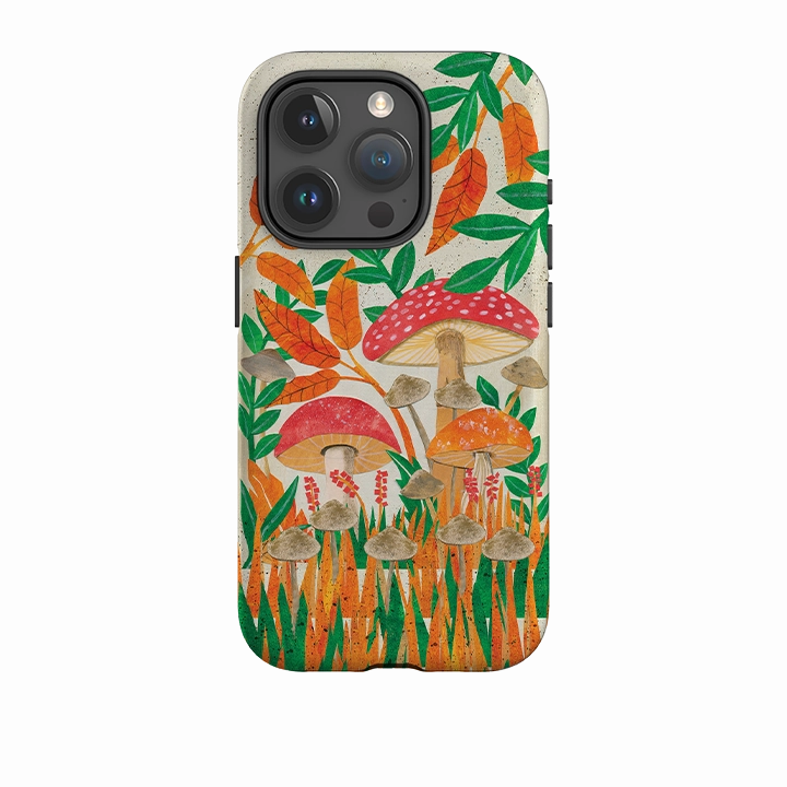 Clear Protection iPhone Tough Case - Mushroom Magic By Tracey English