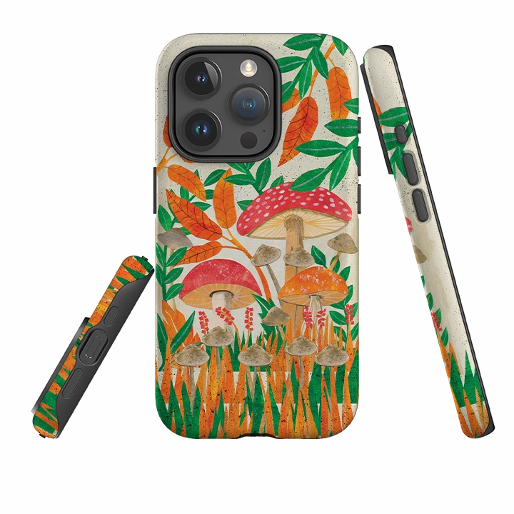 iPhone Tough Case - Mushroom Magic By Tracey English Elegant Finish Design